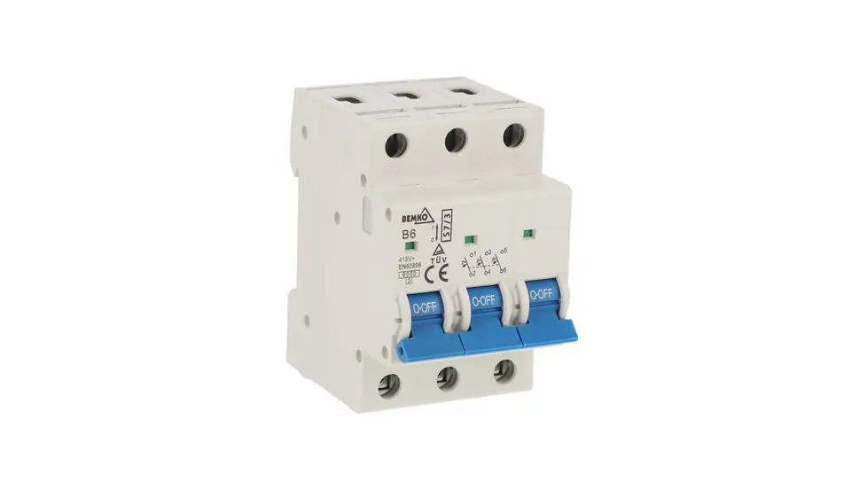 ⁨Circuit Breaker 3P B 6A A00-S7-3P-B06⁩ at Wasserman.eu