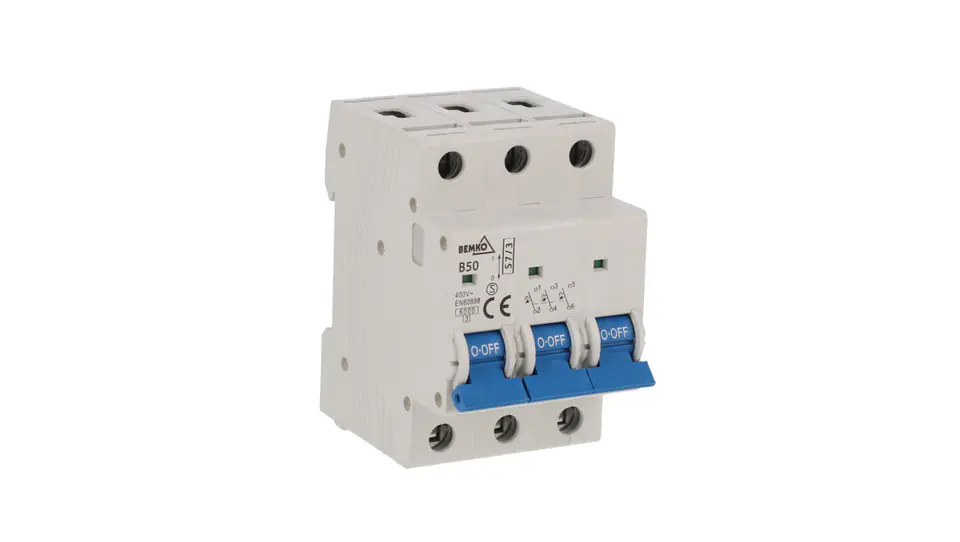 ⁨Circuit breaker 3P B 50A A00-S7-3P-B50⁩ at Wasserman.eu