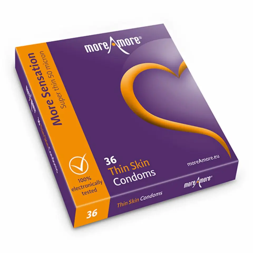 ⁨MoreAmore - Condom Thin Skin 36 pcs⁩ at Wasserman.eu