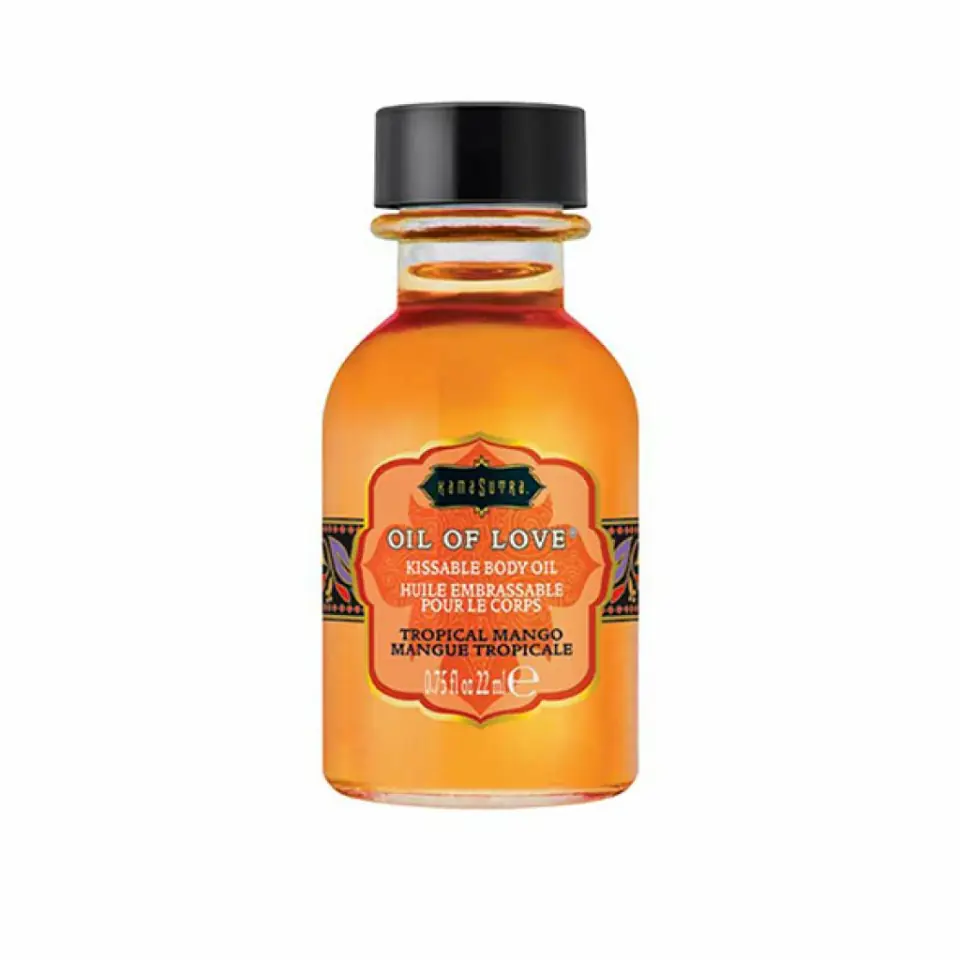 ⁨Kama Sutra Oil of Love Tropical Mango 22 ml - olejek rozgrzewający⁩ w sklepie Wasserman.eu