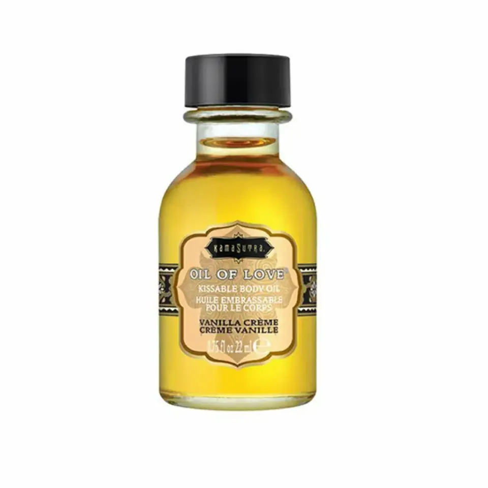 ⁨Kama Sutra Oil of Love Vanilla Creme 22 ml - olejek rozgrzewający o aromacie wanilii⁩ w sklepie Wasserman.eu