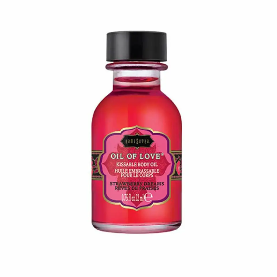 ⁨Kama Sutra Oil of Love Strawberry Dreams olejek podgrzewający 22 ml⁩ w sklepie Wasserman.eu
