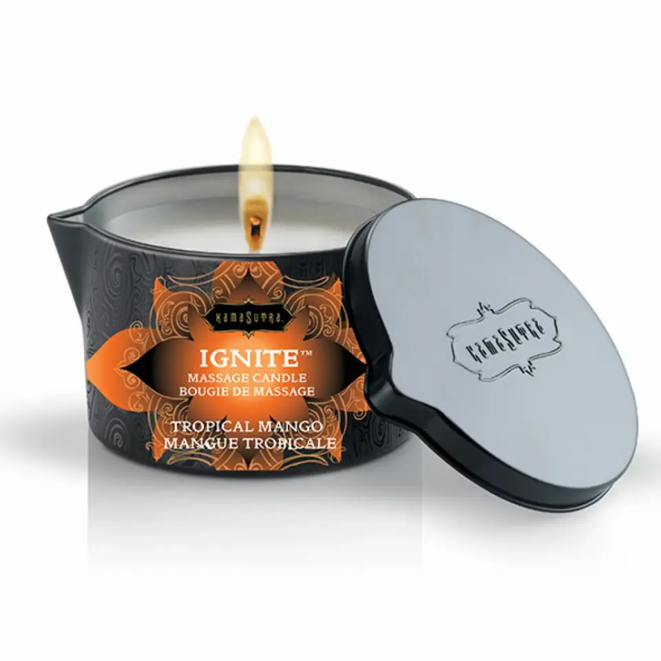 ⁨Kama Sutra Ignite świeca do masażu Tropical Mango 170g⁩ w sklepie Wasserman.eu