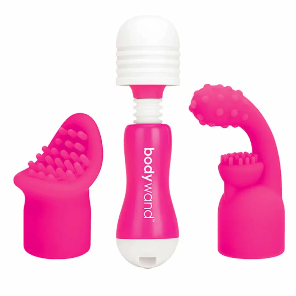 ⁨Masażer - Bodywand Rechargeable Mini with Attachment Pink⁩ w sklepie Wasserman.eu