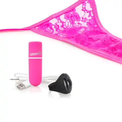 ⁨Wibrujące majteczki - The Screaming O Charged Remote Control Panty Vibe Pink⁩ w sklepie Wasserman.eu