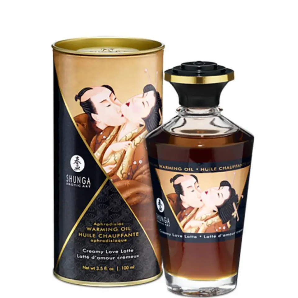 ⁨Shunga Aphrodisiac Warming Oil Creamy Latte 100ml rozgrzewający⁩ w sklepie Wasserman.eu