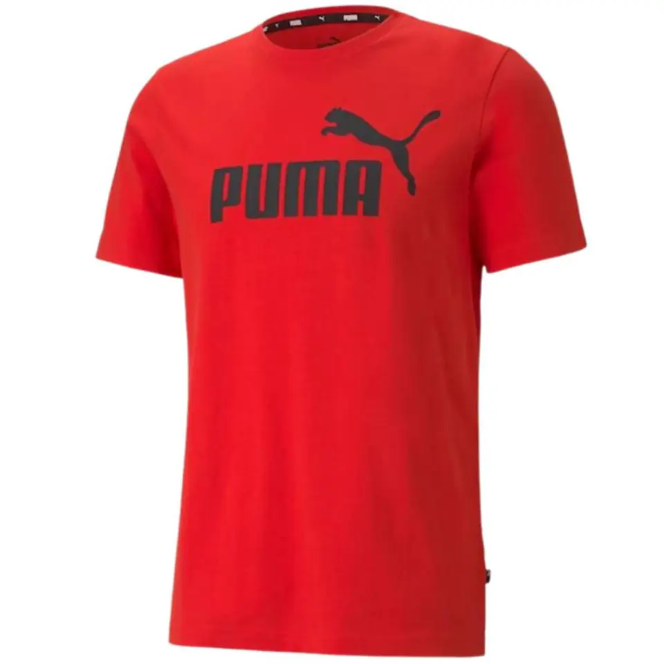 ⁨Koszulka Puma ESS Logo Tee High M 586666 (kolor Czerwony, rozmiar 2XL)⁩ w sklepie Wasserman.eu