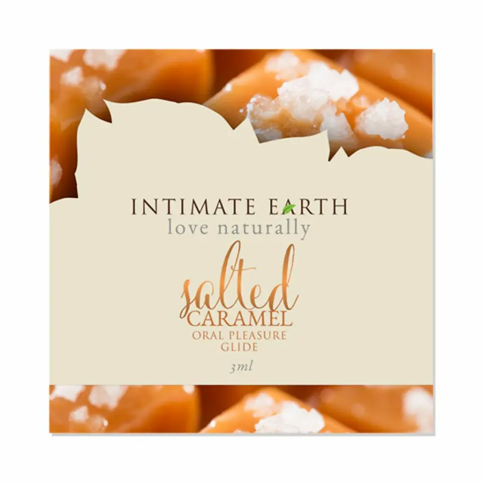 ⁨Lubrykant (saszetka) - Intimate Earth Natural Flavors Salted Caramel 3 ml⁩ w sklepie Wasserman.eu