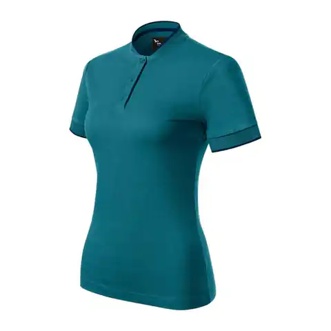 ⁨Koszulka polo Malfini Premium Diamond W (kolor Niebieski, rozmiar 2XL)⁩ w sklepie Wasserman.eu