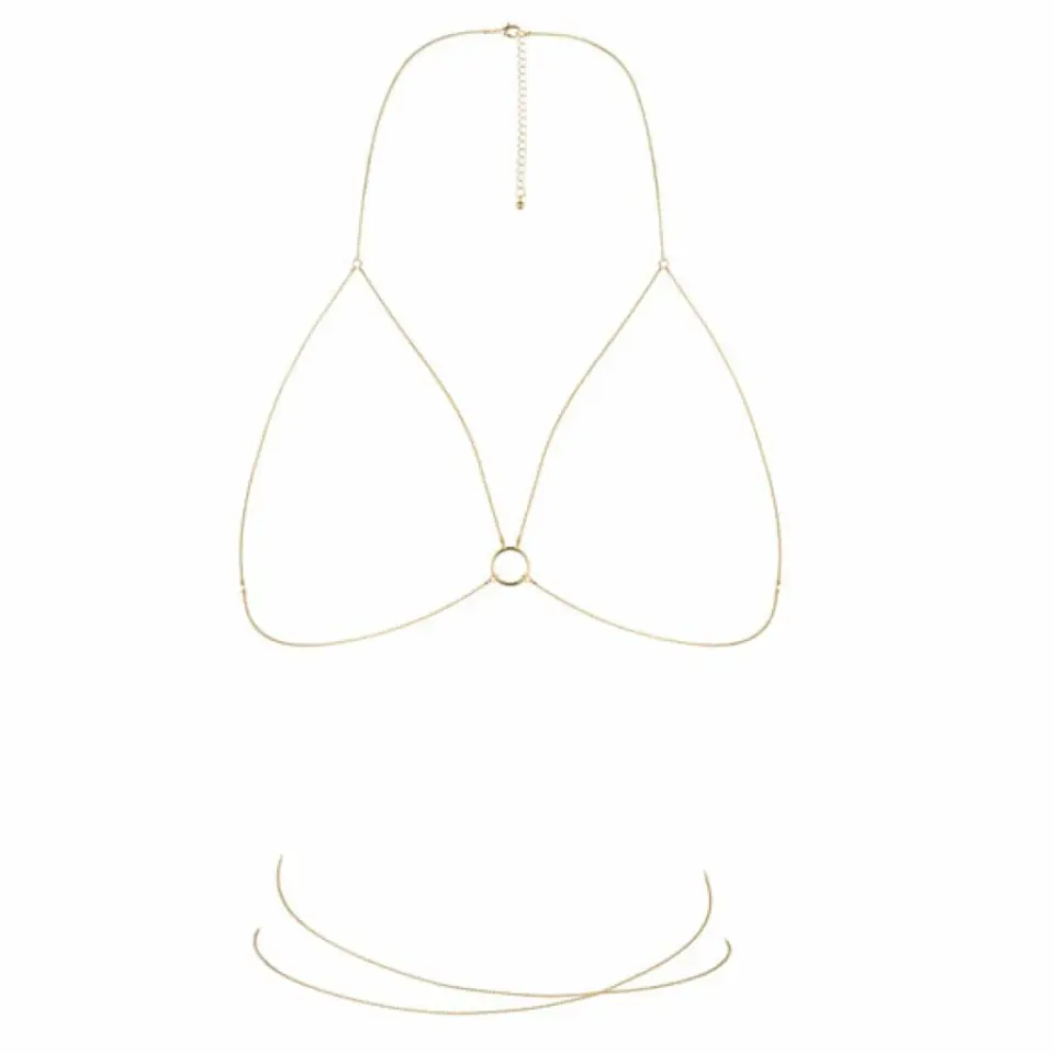 ⁨Bijoux Indiscrets - Magnifique Bra Chain Gold⁩ at Wasserman.eu