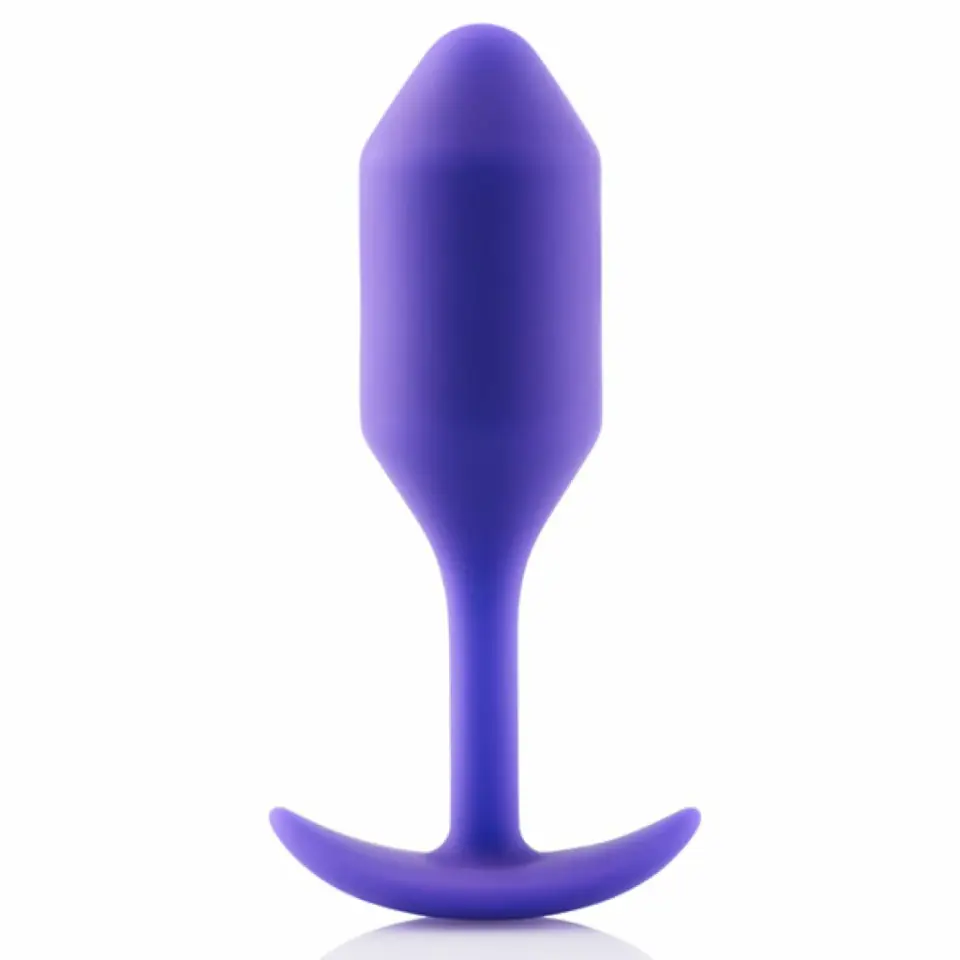 Plug analny - B-Vibe Snug Plug 2 Purple w sklepie Wasserman.eu