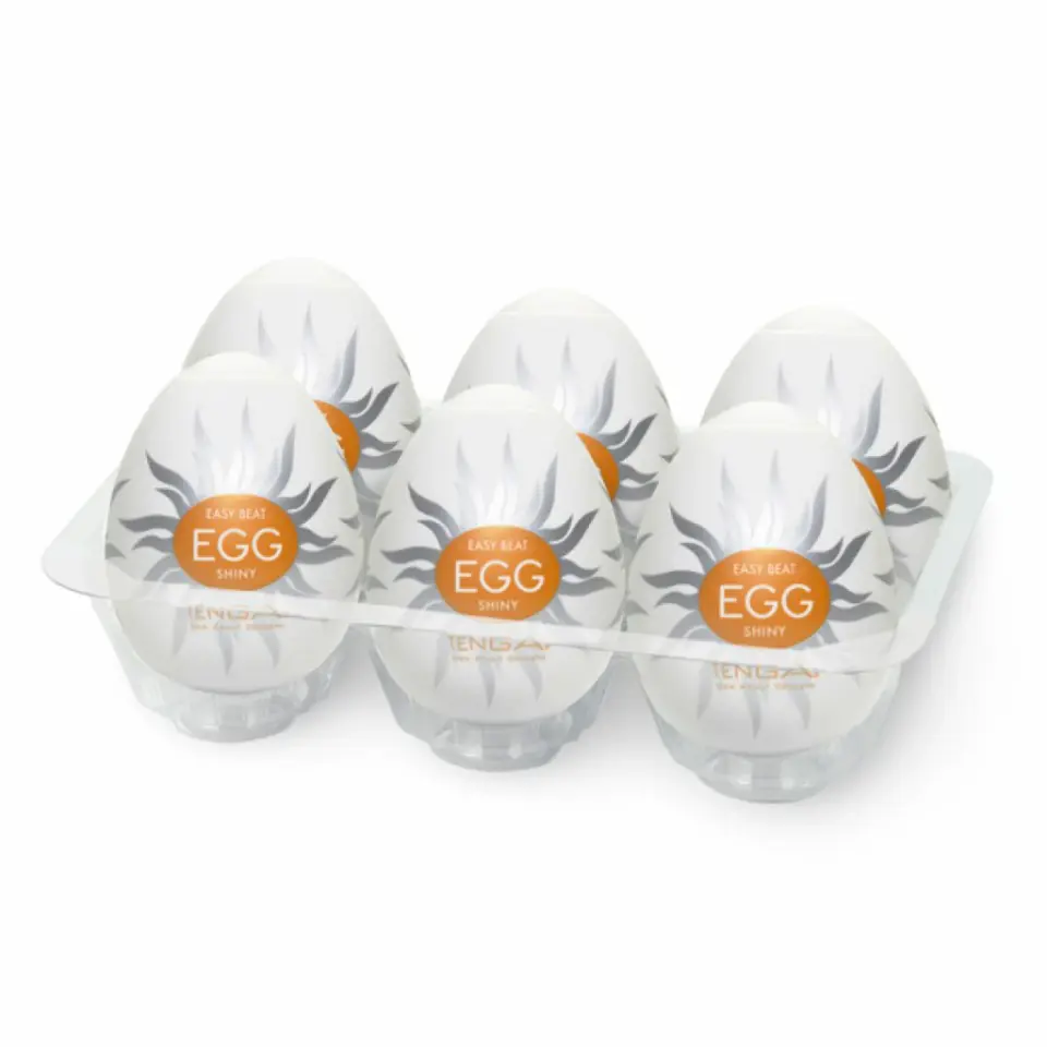 Zestaw sześciu masturbatorów - Tenga Egg Shiny w sklepie Wasserman.eu