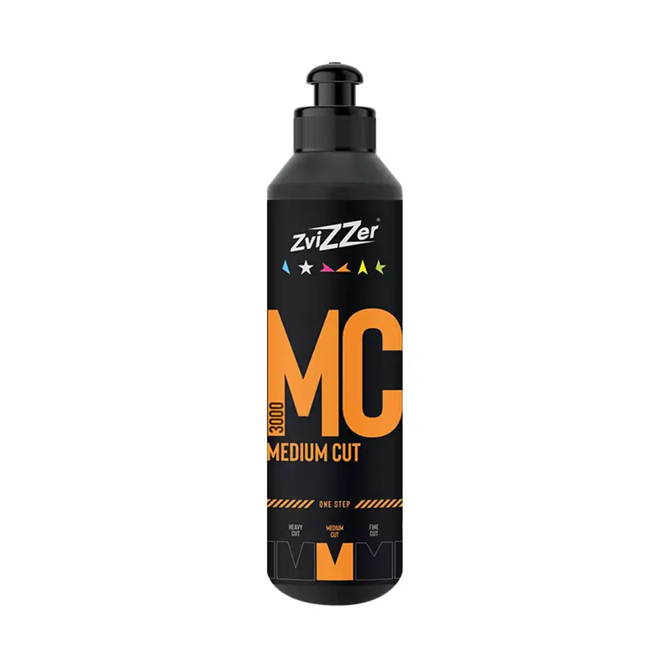 ⁨ZviZZer MC3000 Medium Cut Orange 250ml - pasta do polerska do jednoetapowej korekty lakieru⁩ w sklepie Wasserman.eu