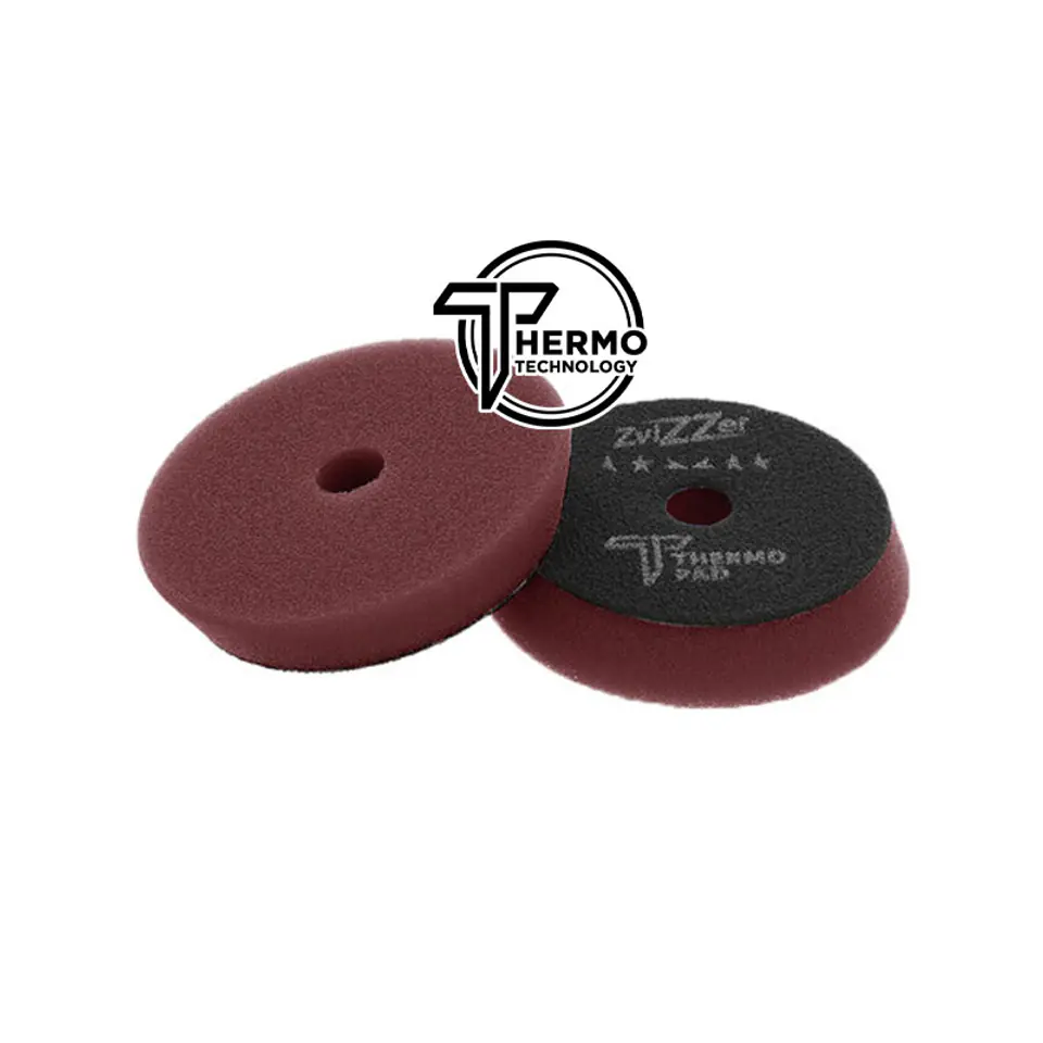 ⁨ZviZZer Thermo Pad Red 80mm - czerwona gąbka polerska finiszowa⁩ w sklepie Wasserman.eu