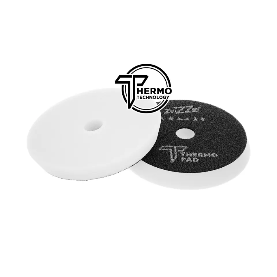 ⁨ZviZZer Thermo Pad White 125mm - biała gąbka polerska tnąca⁩ w sklepie Wasserman.eu