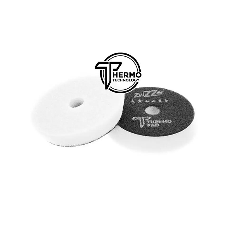 ⁨ZviZZer Thermo Pad White 80mm - biała gąbka polerska tnąca⁩ w sklepie Wasserman.eu