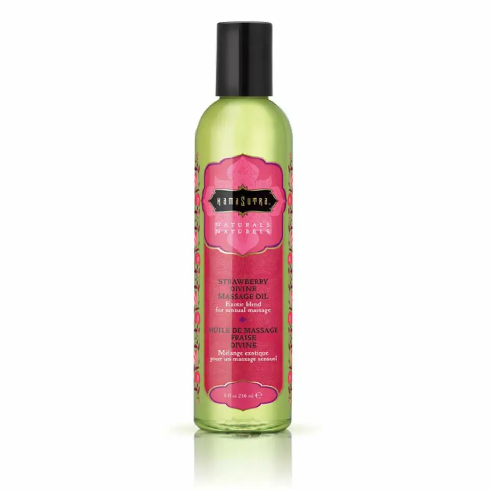 ⁨Kama Sutra Naturals Olejek do masażu Truskawka 236 ml pielęgnujący⁩ w sklepie Wasserman.eu