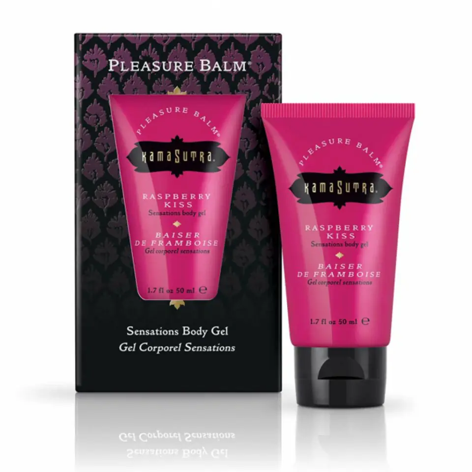 ⁨Kama Sutra Pleasure Balm Raspberry Kiss balsam malinowy 50ml⁩ w sklepie Wasserman.eu