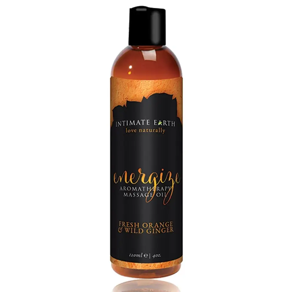 ⁨Intimate Earth Energize olejek do masażu pomarańcza-imbir 120ml⁩ w sklepie Wasserman.eu