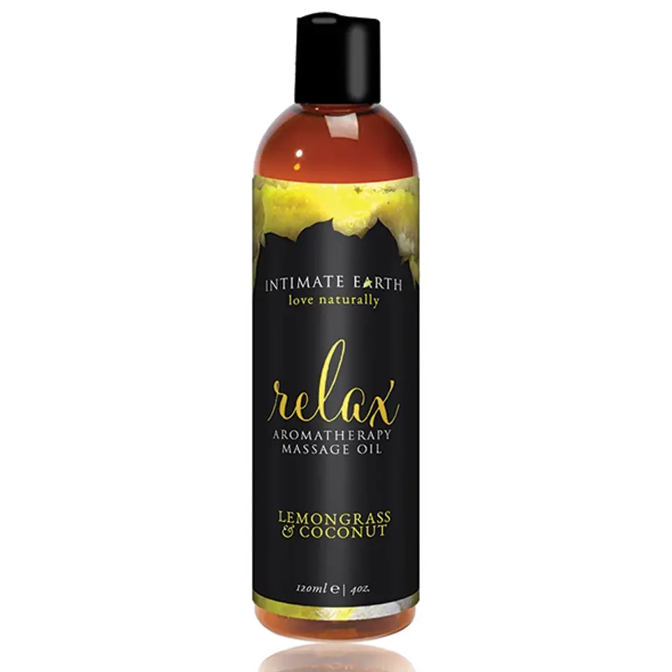 ⁨Intimate Earth Relax Olejek do masażu 240 ml - trawa cytrynowa i kokos⁩ w sklepie Wasserman.eu