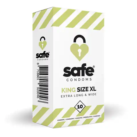 ⁨Prezerwatywy - Safe King Size XL 10 szt⁩ w sklepie Wasserman.eu