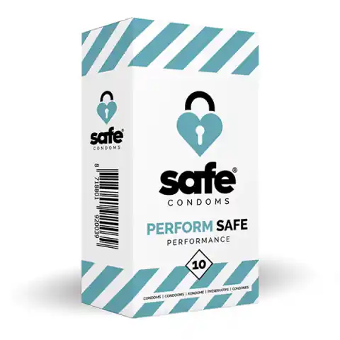 ⁨Prezerwatywy opóźniające - Safe Perform Safe 10 szt⁩ w sklepie Wasserman.eu