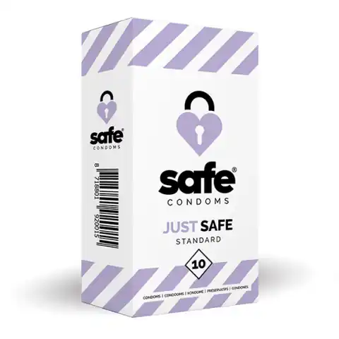 ⁨Safe - Just Safe Condoms Standard 10 pcs⁩ at Wasserman.eu