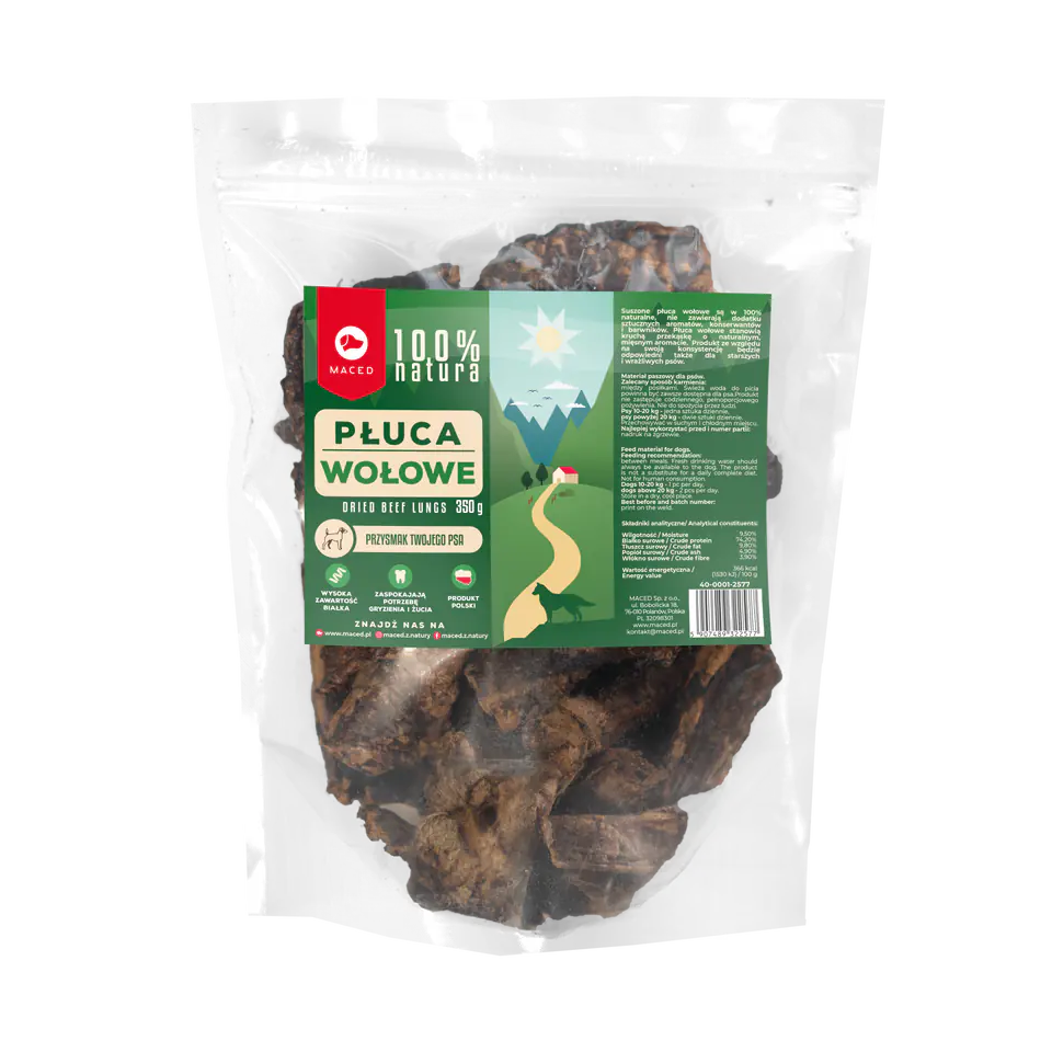 MACED Natura Płuca Wołowe 350g w sklepie Wasserman.eu