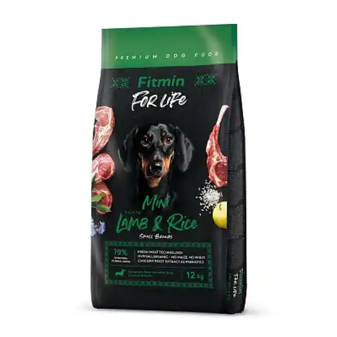 ⁨FITMIN dog For Life Lamb&Rice Mini 12kg⁩ w sklepie Wasserman.eu