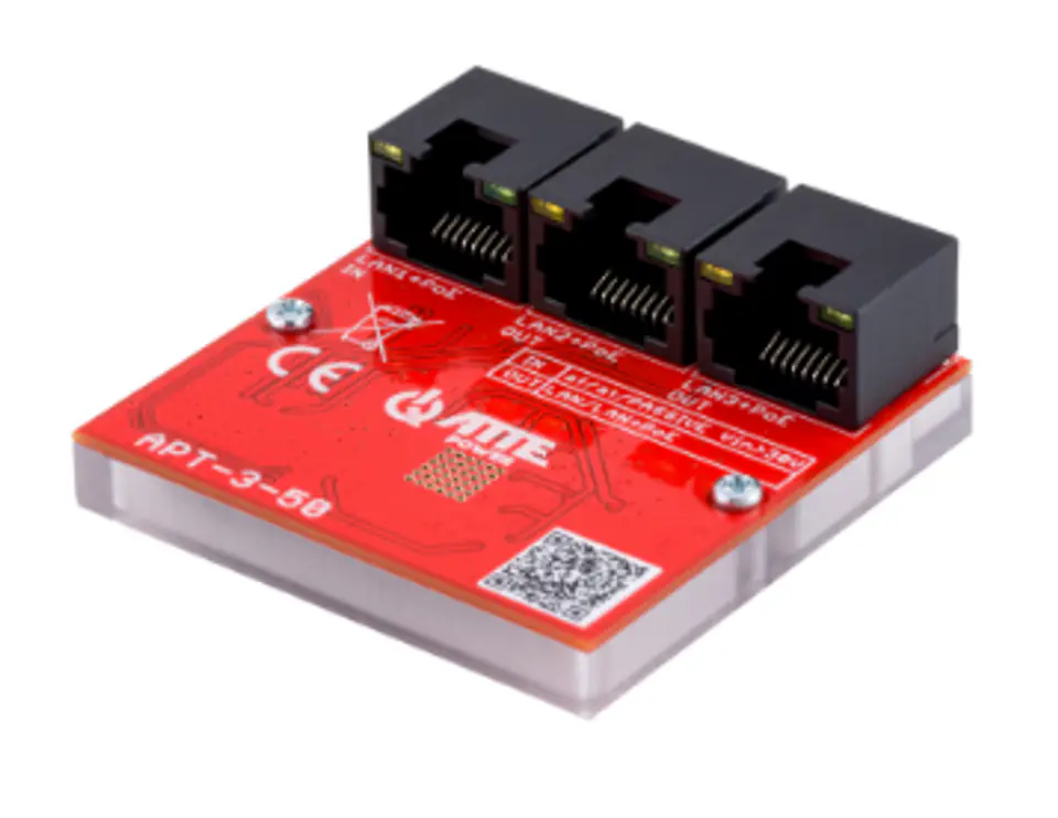 ⁨SWITCH 3-PORTOWY POE ATTE APT-3-50 (GIGABIT)⁩ w sklepie Wasserman.eu