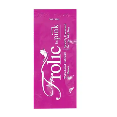 ⁨Lubrykant wodny (saszetka) - Pink Frolic Waterbased 5 ml⁩ w sklepie Wasserman.eu