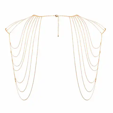 ⁨Łańcuszki na ramiona - Bijoux Indiscrets Magnifique Shoulder Jewelry Gold⁩ w sklepie Wasserman.eu
