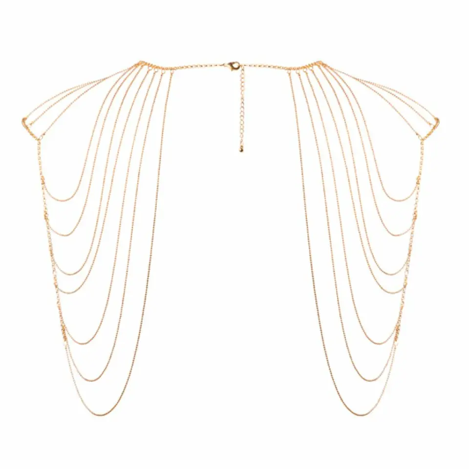 ⁨Łańcuszki na ramiona - Bijoux Indiscrets Magnifique Shoulder Jewelry Gold⁩ w sklepie Wasserman.eu