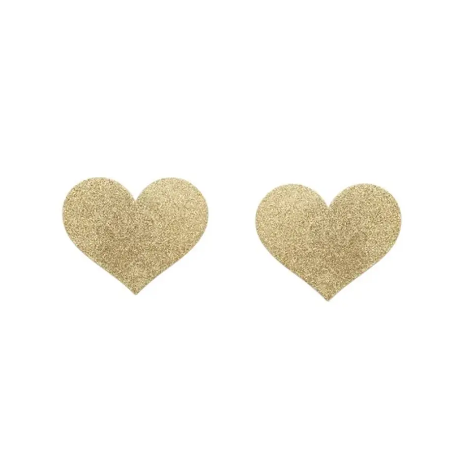 ⁨Naklejki na sutki - Bijoux Indiscrets Flash Heart Gold⁩ w sklepie Wasserman.eu