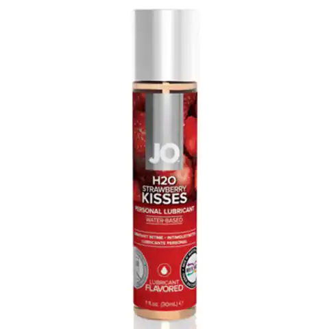⁨Lubrykant - System JO H2O Strawberry Kisses 30 ml⁩ w sklepie Wasserman.eu