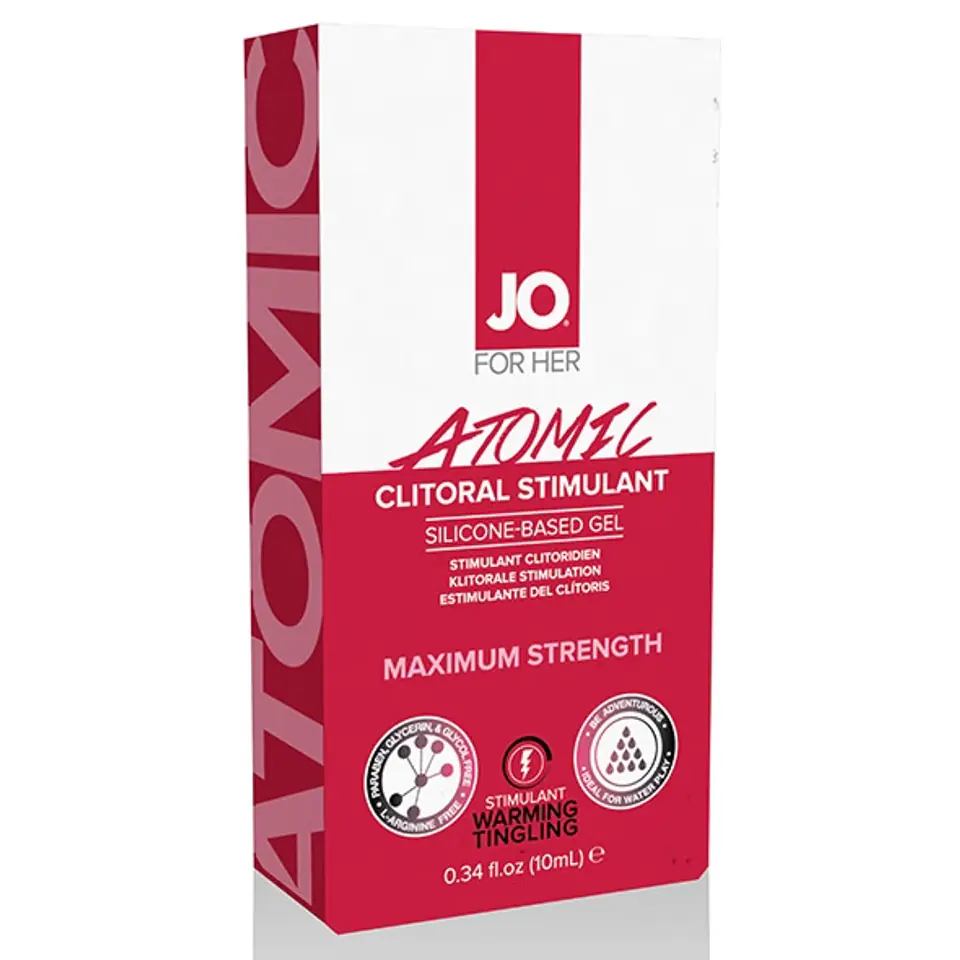 ⁨System JO For Her Clitoral Stimulant Warming Atomic 10 ml⁩ at Wasserman.eu