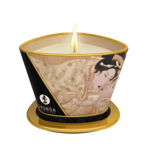 ⁨Świeca do masażu - Shunga Desire Vanilla 170 ml⁩ w sklepie Wasserman.eu
