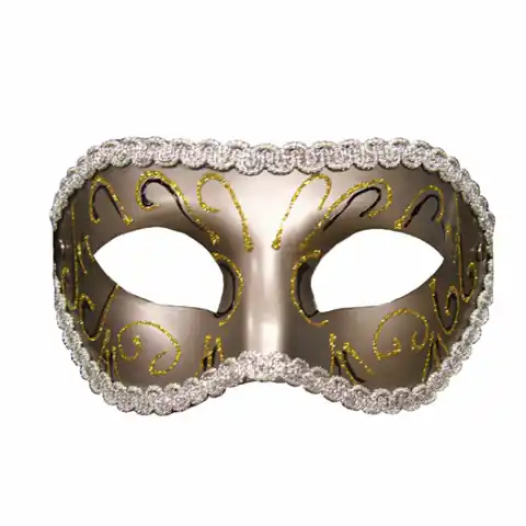 ⁨Maska na oczy - S&M Grey Masquerade Mask⁩ w sklepie Wasserman.eu