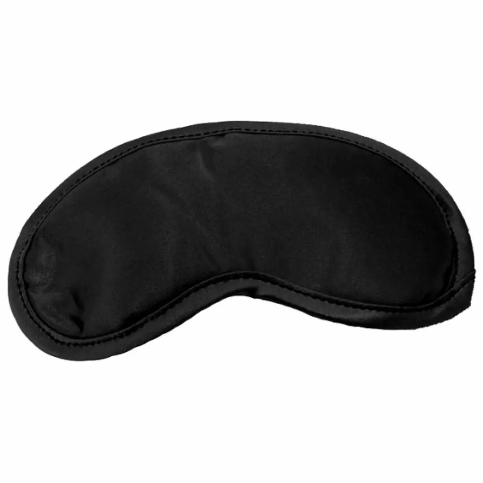 ⁨Sportsheets S&M Satin Blindfold Black - satynowa opaska na oczy czarna⁩ w sklepie Wasserman.eu