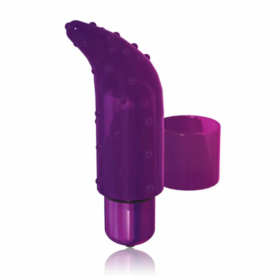 ⁨Wibrator na palec - PowerBullet Frisky Finger Purple⁩ w sklepie Wasserman.eu