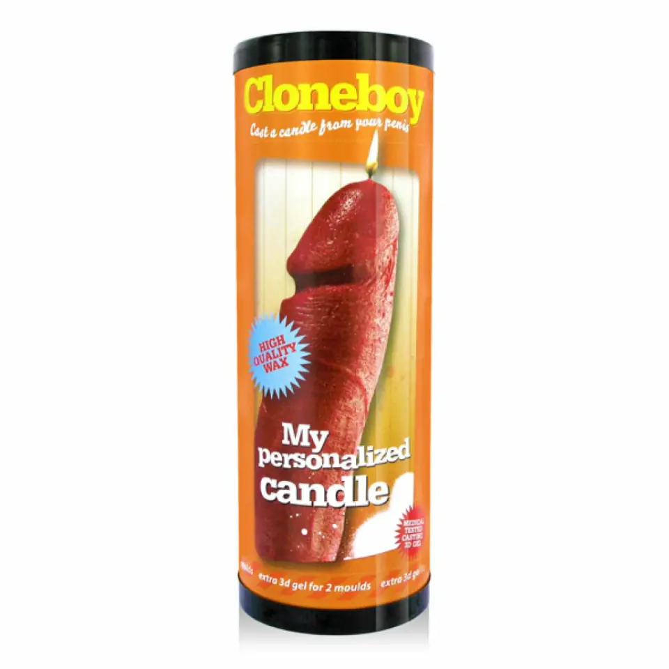 ⁨Zestaw do klonowania penisa świeca - Cloneboy Candle Red⁩ w sklepie Wasserman.eu