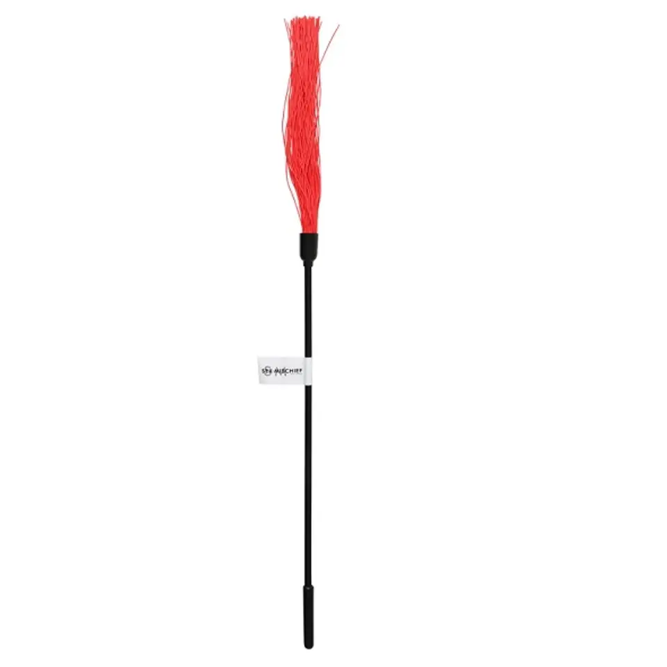 ⁨Gumowy bat do łaskotania - S&M Rubber Tickler Red⁩ w sklepie Wasserman.eu