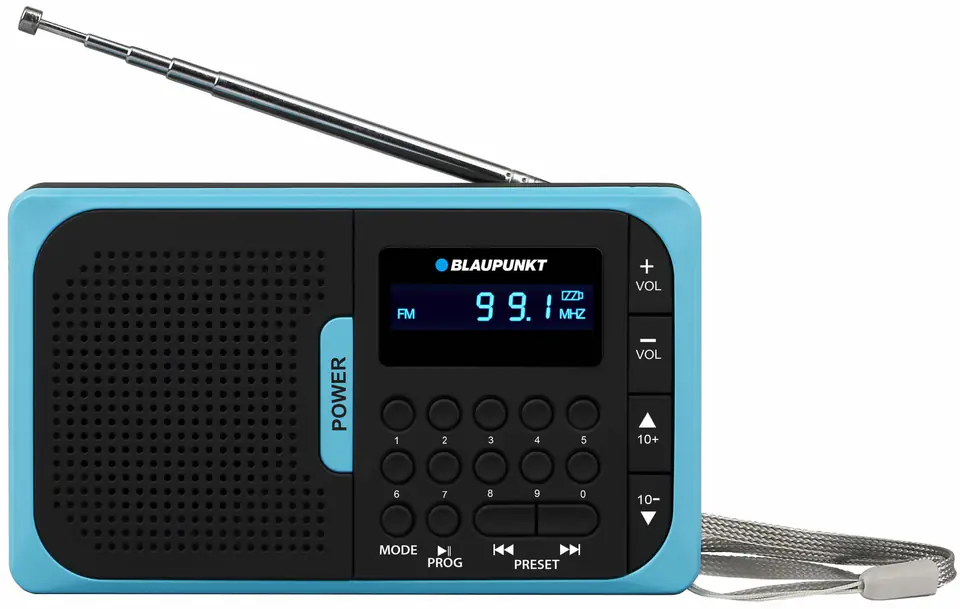 ⁨Blaupunkt PR5BL radio Analog Black,Blue⁩ at Wasserman.eu