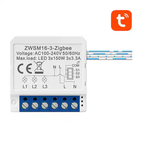 ⁨Inteligentny przełącznik dopuszkowy ZigBee Avatto ZWSM16-W3 TUYA⁩ w sklepie Wasserman.eu