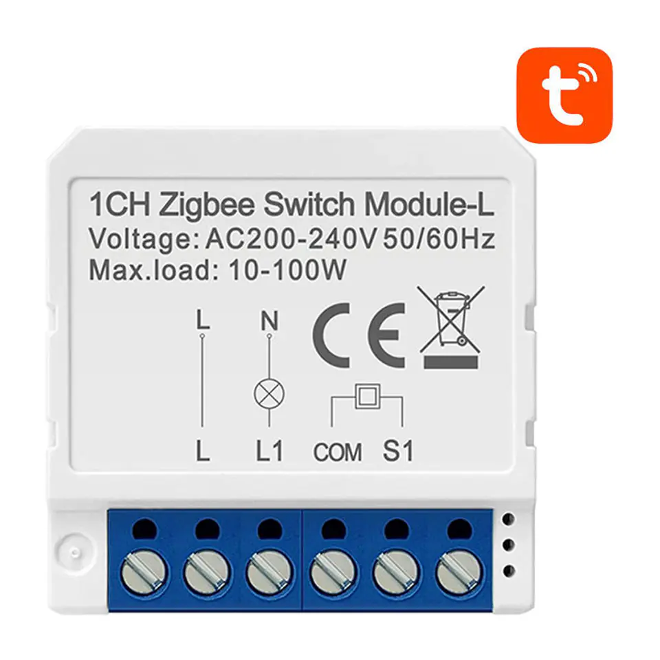 ⁨Inteligentny przełącznik dopuszkowy ZigBee Avatto LZWSM16-W1 Bez Neutralnego TUYA⁩ w sklepie Wasserman.eu