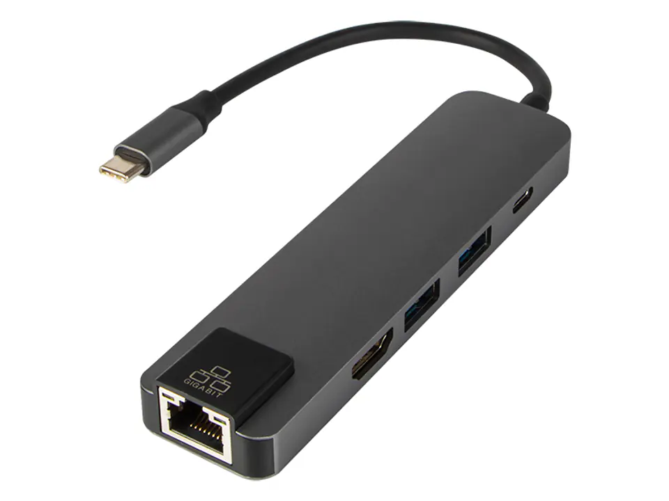 ⁨86-060# Karta sieciowa usb-c rj45+hdmi k-03⁩ w sklepie Wasserman.eu