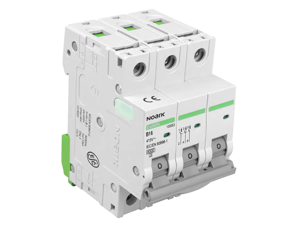 ⁨PS 3-phase circuit breaker, 3P B16A, Noark S193. (1LM)⁩ at Wasserman.eu