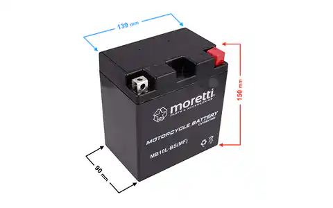 ⁨Akumulator Moretti AGM (Gel) MB10L-BS⁩ w sklepie Wasserman.eu