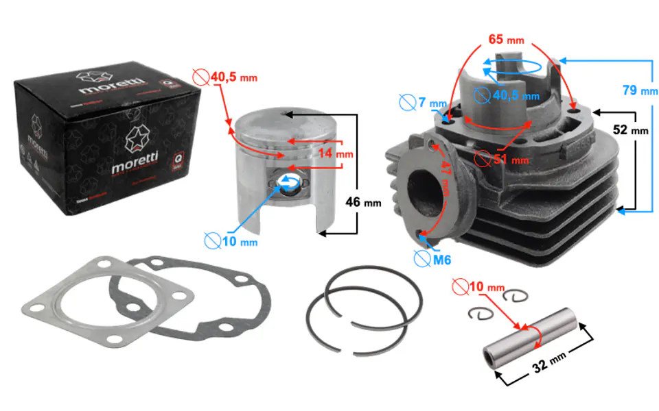 ⁨Cylinder do skutera 2T 50cc, TGB/Suzuki⁩ w sklepie Wasserman.eu