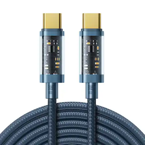 ⁨Joyroom kabel przewód USB Typ-C - USB Typ-C 100W 2m niebieski (S-CC100A20)⁩ w sklepie Wasserman.eu